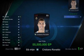 Top 5 cầu thủ đắt giá nhất FIFA Online 3 mùa 14T