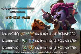 Sắp Reset Rank, dân Cày Thuê LMHT tìm mọi chiêu trò hút khách, kể cả Voucher giảm giá