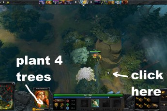 Mẹo cực hữu ích DOTA 2: Stack Camp hiệu quả cho Windranger farm Acient ngay phút đầu
