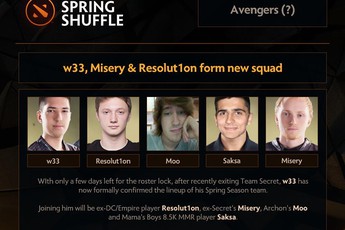 DOTA 2: W33 thành lập “biệt đội báo thù”, XBOCT quyết tâm “No More 322”