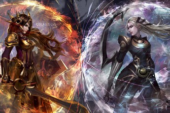 Liên Minh Huyền Thoại: Choáng ngợp với tác phẩm Fan Art siêu đẹp về cuộc chiến giữa Leona và Diana