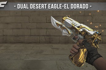 Cộng đồng Đột Kích “kinh hoàng” trước sức mạnh của Dual Desert Eagle-El Dorado
