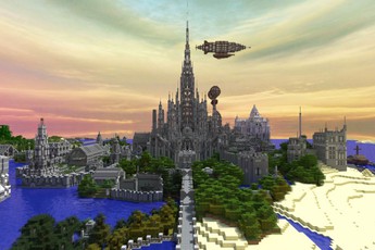 Tòa lâu đài sừng sững này là thành quả 5 năm của game thủ cuồng Minecraft