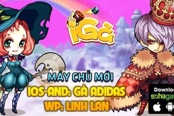 Khai mở máy chủ mới Gà Adidas, iGà dành tặng 500 Giftcode giá trị
