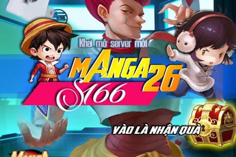Khai mở máy chủ đặc biệt S166, Manga GO tặng ngay bộ Giftcode giá trị