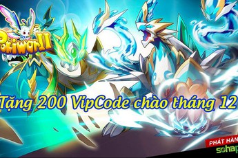SohaPlay tặng 200 Vipcode Webgame Pokiwar chào tháng 12