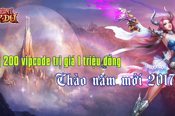 SohaPlay tặng 200 Vipcode Webgame Chúa Tể Tây Du trị giá 1 triệu đồng