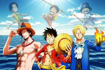 One Piece: Loạt ảnh chứng minh tình cảm thiêng liêng giữa 3 anh em nhà Luffy