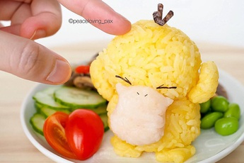 Nhìn cơm nắm toàn Pokemon đáng yêu thế này, bạn có nỡ ăn không?