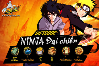 Naruto Truyền Kỳ tặng 700 Giftcode nhân sự kiện Closed Beta