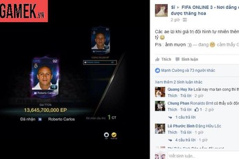 Game thủ đua nhau show quà event thẻ cầu trị giá hàng tỷ EP, FIFA Online 3 lại loạn?