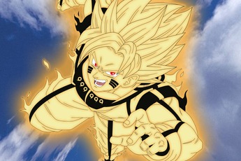 Kinh ngạc với bộ ảnh các nhân vật Dragon Ball hợp thể với Naruto