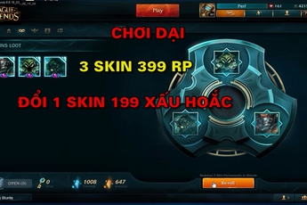 1 lần chưa sợ, lại xuất hiện gamer chơi dại dùng 3 skin 399 RP đổi lấy 1 trang phục rẻ tiền