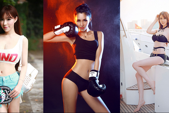 Dàn showgirl toàn chân dài miên man của hãng 9you ở ChinaJoy 2016