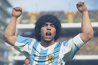 Vừa đòi kiện Konami tháng trước, Maradona nay đã kí hợp đồng với PES
