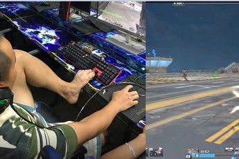 Ngưỡng mộ game thủ Đột Kích dẫu có cụt mất một tay những vẫn duy trì niềm đam mê “săn Zombie và đi AI”