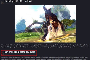 Tranh cãi trước kết luận Blade & Soul không phải game cày quốc: thực ra vẫn phải cày sấp mặt!?