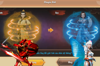 Không tin nổi! Game kiếm hiệp Việt giờ cũng đổi giới tính “xoành xoạch” như MU Online