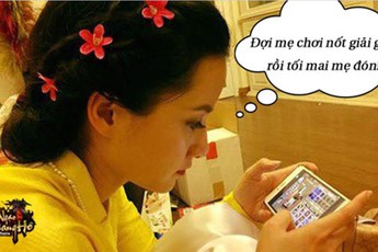 MC xinh đẹp mê mẩn game đến nỗi quên cả chồng con