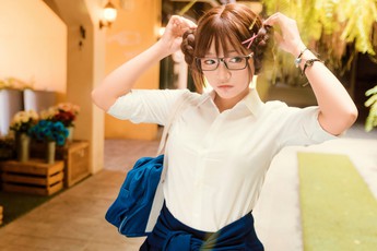 Nữ game thủ Phạm Minh Châu bất ngờ tung bộ ảnh cosplay School Girl cực gợi cảm