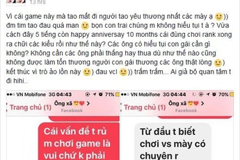 Đắng cay một cuộc tình: Chỉ vì chơi game với nhau thua mà đường ai nấy đi