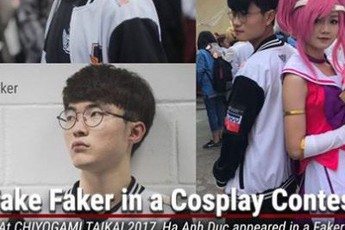 Cosplay Faker giống như hai giọt nước, anh chàng Việt Nam lên cả báo quốc tế, nổi tiếng toàn thế giới