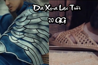 Chết cười với Lạc Trôi phiên bản Liên Minh Huyền Thoại: "Da Xua 20 GG" cầm kiếm đi dép tổ ong