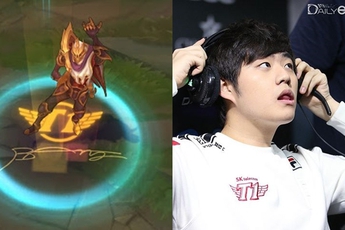 LMHT: Bang hé lộ ý tưởng tạo nên skin SKT T1 cho mình, Kkoma rất hài lòng với mẫu mắt Riot làm cho