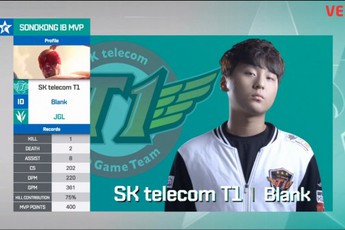 Blank xuất sắc với tỷ lệ thắng 100%, đẩy tuyển thủ LMHT đẹp trai nhất thế giới lên băng ghế dự bị