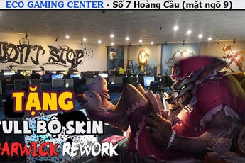 Event tặng độc giả may mắn FULL bộ trang phục LMHT Warwick tổng 1500RP