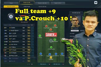 FIFA Online 3: Trải nghiệm đội hình full +9 với điểm nhấn P.Crouch +10 cực độc đáo