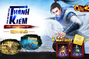 Cơ hội sở hữu bí kíp Túy Quyền và Pet cam đặc biệt từ server mới Thánh Kiếm – Cửu Kiếm 2