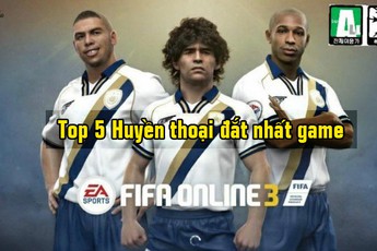 FIFA Online 3: Top 5 huyền thoại đắt giá nhất trong game tính tới thời điểm thẻ Ultimate Legend ra mắt