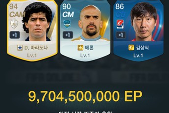 FIFA Online 3: Giá bán tương ứng với từng mức thẻ cộng của 3 Ultimate Legend mới ra mắt