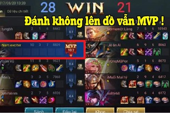 Liên Quân Mobie: Đánh mà không lên đồ, game thủ chơi Valhein vẫn đạt danh hiệu MVP, sự thật hóa ra lại là …