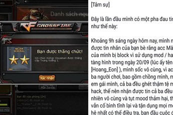 Người chơi và Game Master Đột Kích cần đề cao cảnh giác trước thủ đoạn tố cáo bẩn