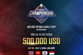Liên Quân Mobile: GameTV chắc chắn có 15.000 USD tiền thưởng khi tham dự giải vô địch Châu Á 2017