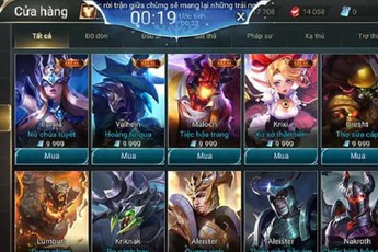 Liên Quân Mobile: Giá bán skin ở bản thử nghiệm được đẩy lên mức 9999 quân huy vì lý do này đây