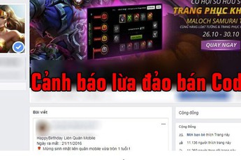 Người chơi Liên Quân Mobile cần đề cao cảnh giác trước các hành vi lừa đảo, giả bán code