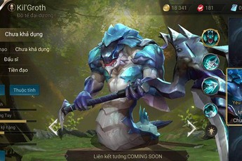 Liên Quân Mobile: Vị tướng thứ 56 sẽ là “đồng hương” của Cresht – thủy quái Kil’groth