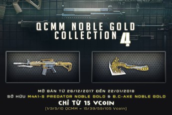 Game thủ Đột Kích hiện đang “phát sốt” với hai vũ khí Noble Gold mới ra mắt ngày hôm nay