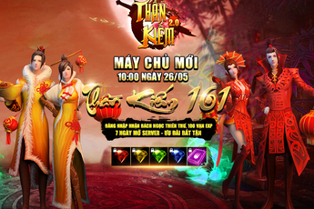 Khai mở S161, Thần Kiếm 3D tặng ngay 1000 Giftcode giá trị