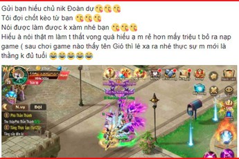 Đại gia đập tiền, tăng gần chục triệu lực chiến chỉ để dạy cho trẻ trâu bài học: Hãy biết tôn trọng nhau