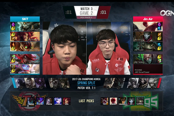 Faker Katarina, Bang Ziggs, SKT T1 hủy diệt Jin Air với tỷ số 2-0, khẳng định mình là đội tuyển số 1 TG hiện tại