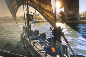 Assassin's Creed: Origins lộ hình ảnh đầu tiên với cảnh sát thủ dong buồm ra khơi