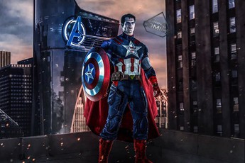 Xem bộ ảnh các siêu anh hùng DC và Marvel trở nên cực chất khi nhập làm một