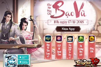 Nhập Giftcode, nhận Bí Tịch, đua top server mới chỉ với 10k trong Tiêu Dao Giang Hồ