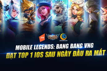 Mobile Legends: Bang Bang VNG đạt Top 1 IOS sau ngày đầu ra mắt