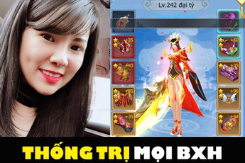 Nói có sai đâu, BXH của Tam Sinh Tam Thế đang bị "All Kill" bởi duy nhất 1 game thủ nữ đây này!