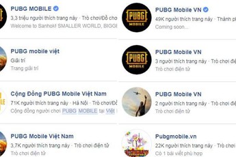Fanpage của PUBG Mobile "VNG" đã có dấu tích xanh, game thủ cần lưu ý kỹ